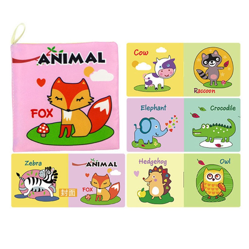 Sách Vải Mềm Nhiều Chủ Đề Phát Ra Âm Thanh Vui Nhộn Cho Bé