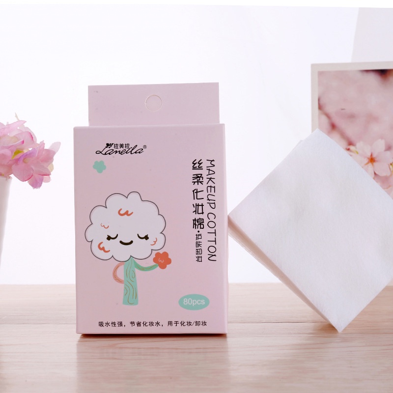 [Hàng mới về] Hộp 80 miếng bông tẩy trang chất liệu cotton