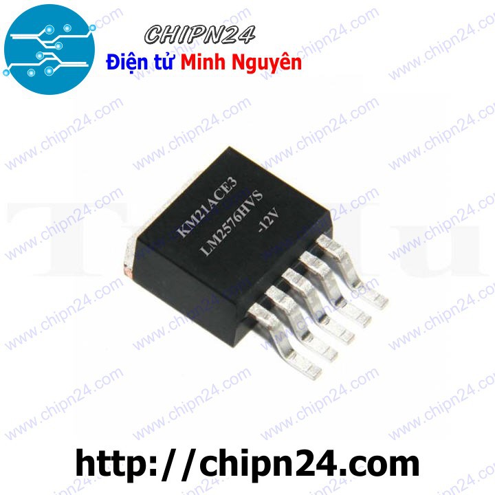 [2 CON] IC LM2576HVS-12V TO-220-5 (SMD Dán) (Input 4V-60V) (LM2576HVS-12 LM2576 2576)