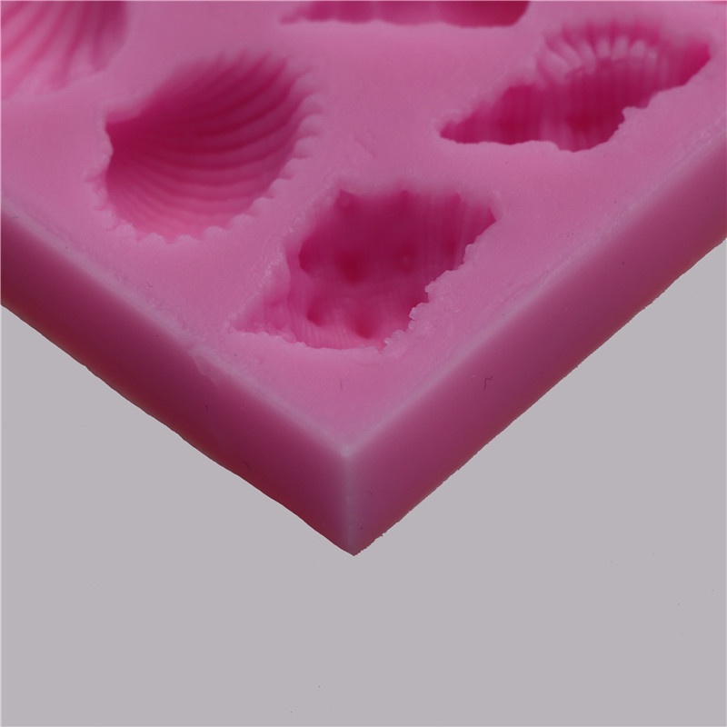 Khuôn Làm Bánh Chất Liệu Silicone Hình Vỏ Sò Dễ Thương