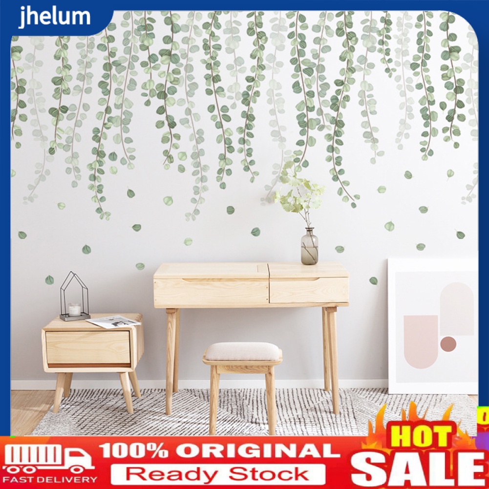 (livecity1.br) Đề Can Dán Tường DIY Hình Lá Cây Trang Trí Phòng Khách / Phông Nền TV