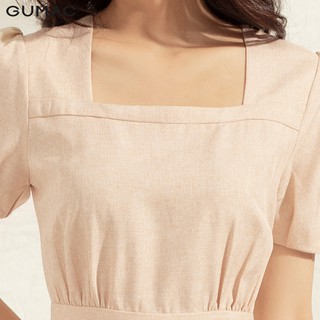 Đầm tay phồng cổ U DA1153 GUMAC