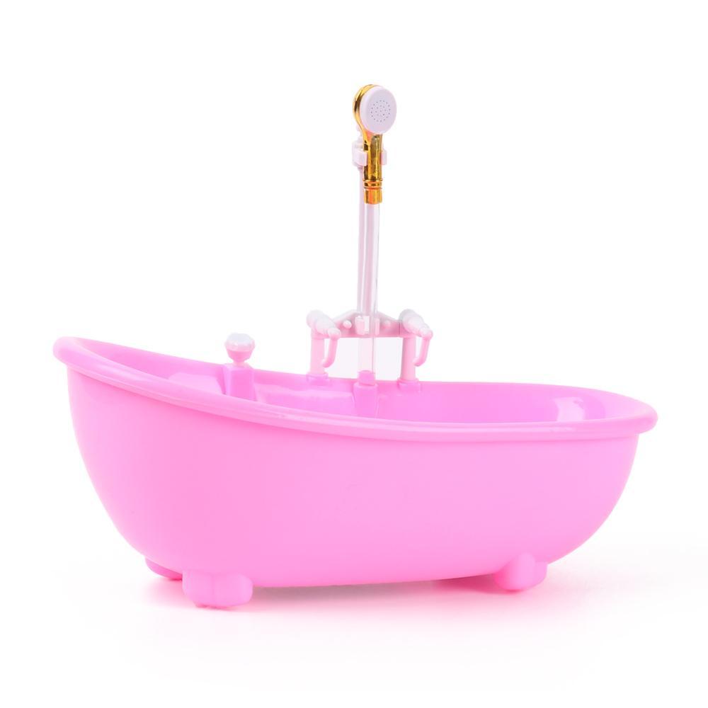 Bồn Tắm Điện Mini Màu Sắc Cầu Vồng Tỉ Lệ 1: 6 Trang Trí Nhà Búp Bê