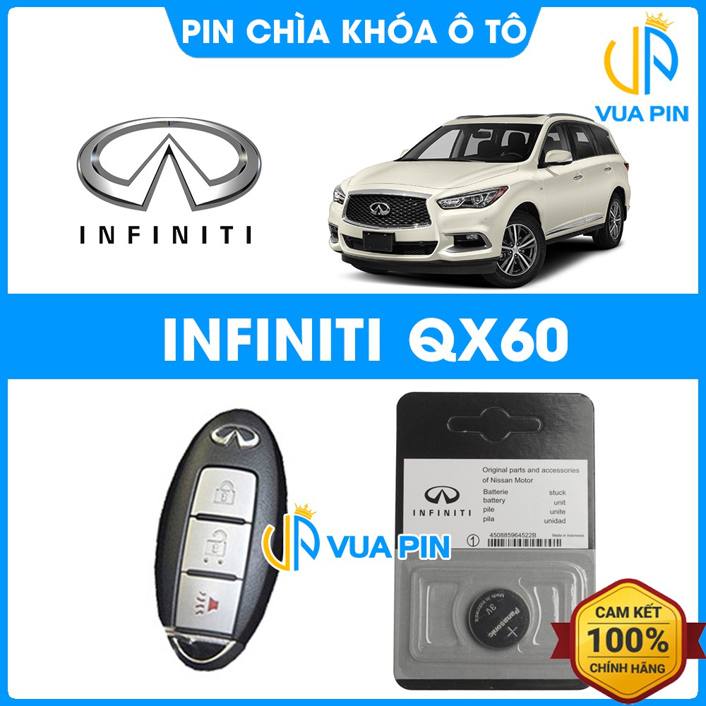 Pin chìa khóa ô tô Infiniti QX60 chính hãng Infiniti sản xuất tại Indonesia 3V