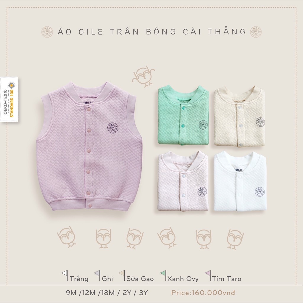 Hrnee New Colection - Áo Gile trần bông