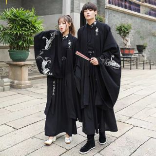Hán phục đôi Set 6 - Tàng Long Hắc Y (Hán phục nam + nữ)
