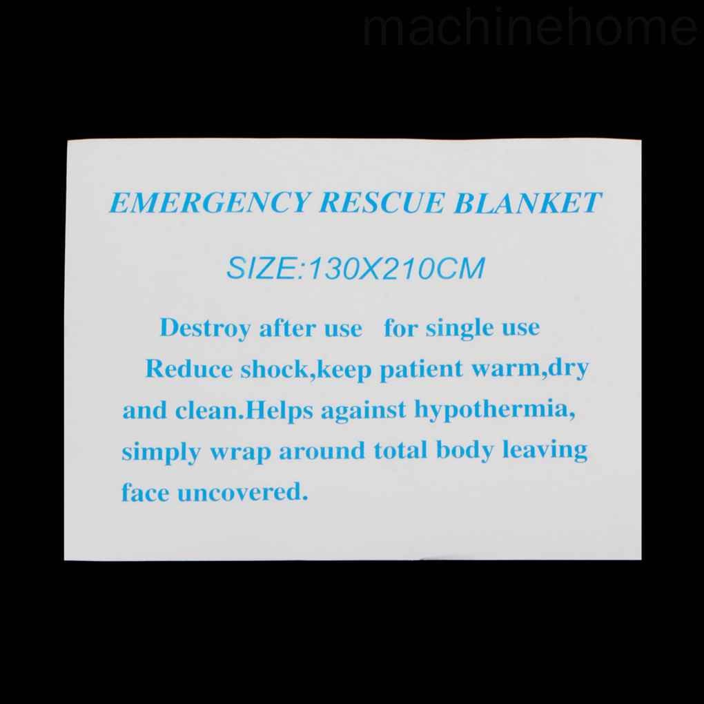 Chăn Lá Nhôm Giữ Nhiệt Khẩn Cấp Chống Thấm Nước Dùng Một Lần