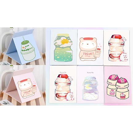 Gương gập quả bơ GGI4 gương 13*17cm Thức ăn avocado hoa cúc GD yakult trà sữa boba tea 12 cung hoàng đạo