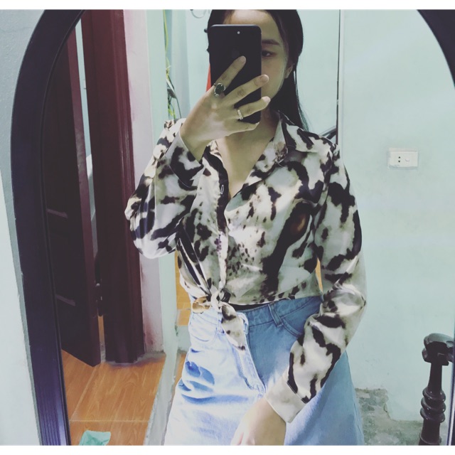 Áo Sơ mi lụa ( ảnh thật )