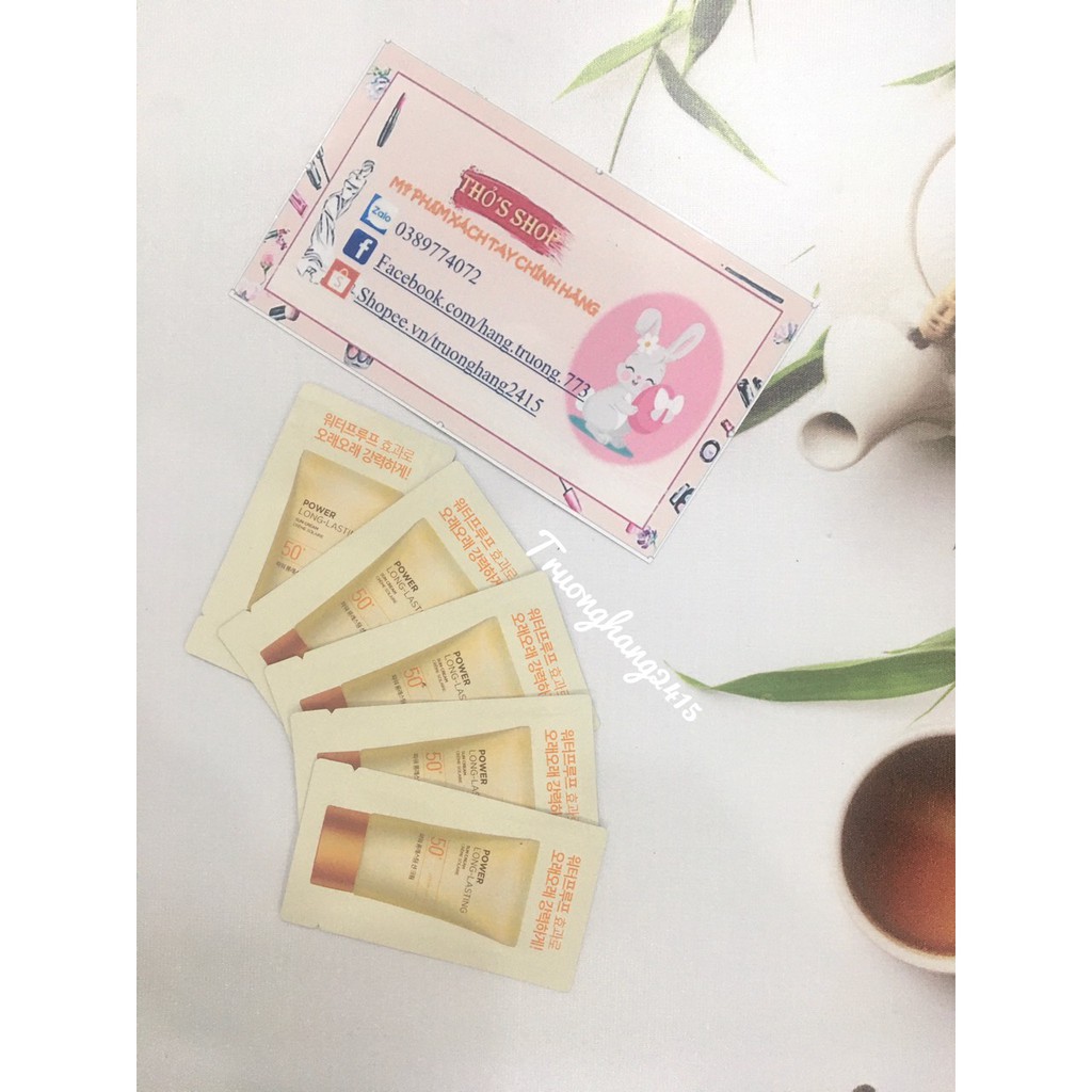 [sample 1ml ] Kem Chống Nắng Natural Sun Eco Power Long Lasting Sun Cream SPF50+ PA+++