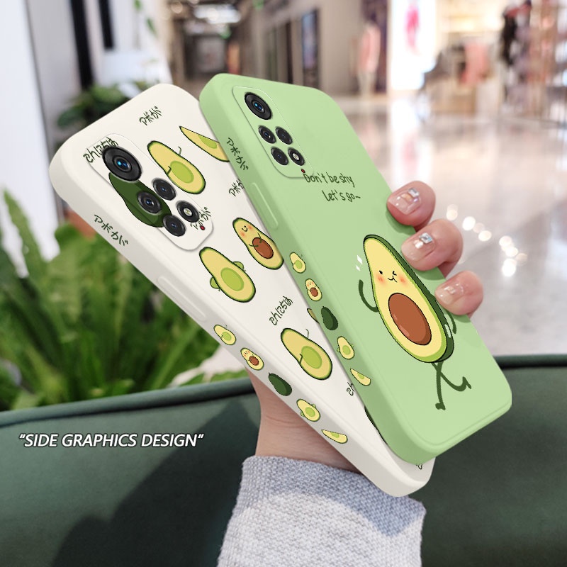 Ốp Điện Thoại Họa Tiết Trái Bơ Sáng Tạo Cho Xiaomi Redmi Note 11 11S 11T Pro Plus + 4G 5G