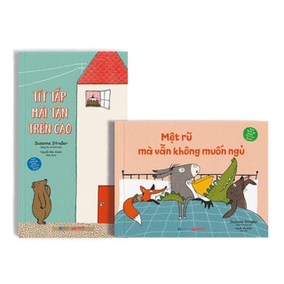 Sách - Bộ 2 cuốn Rủ rỉ trước giờ đi ngủ cho bé 3 tuổi: Mệt rũ mà vẫn không muốn ngủ, Tít tắp mãi tận trên cao