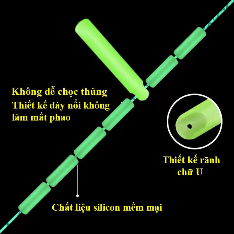 Dây trục câu đài, câu đơn buộc sẵn cước câu cá tàng hình cao cấp DC-1