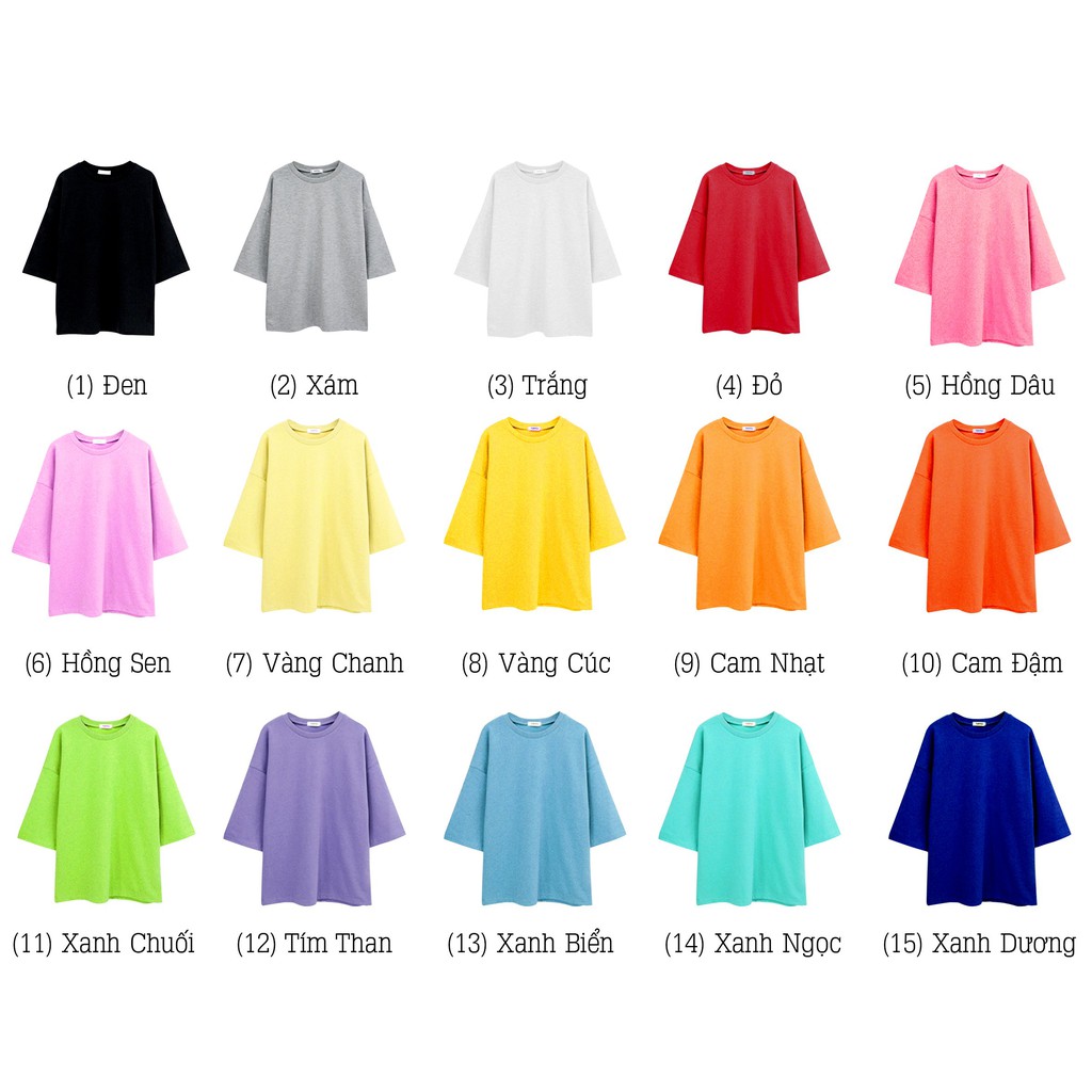 Áo thun tay lỡ trơn 🔥FREESHIP🔥 Áo tay lỡ nam nữ cotton free size dưới 70kg