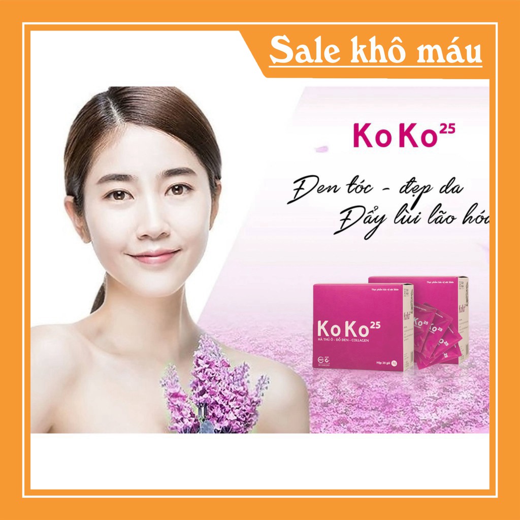 Cao khô Hà thủ ô Collagen KoKo25 KoKo 25- làm chậm quá trình bạc tóc sớm, lão hóa