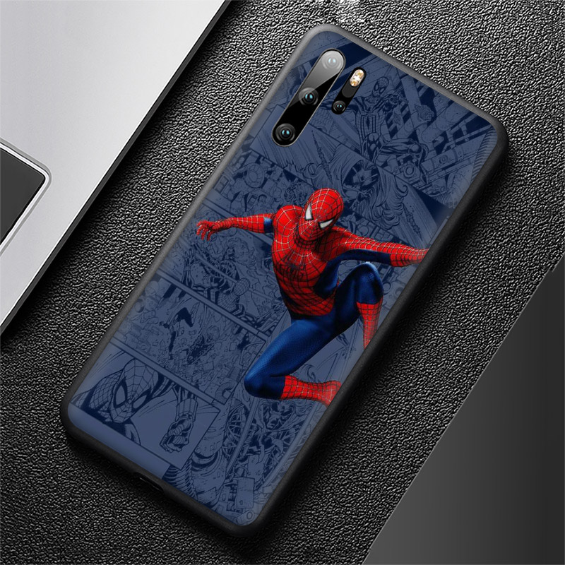 Ốp điện thoại silicon dẻo in hình truyện tranh Marvel SpiderMan T114 cho Huawei Nova 2i 2 Lite 3 3i 4 4e 5i 5t 7 SE