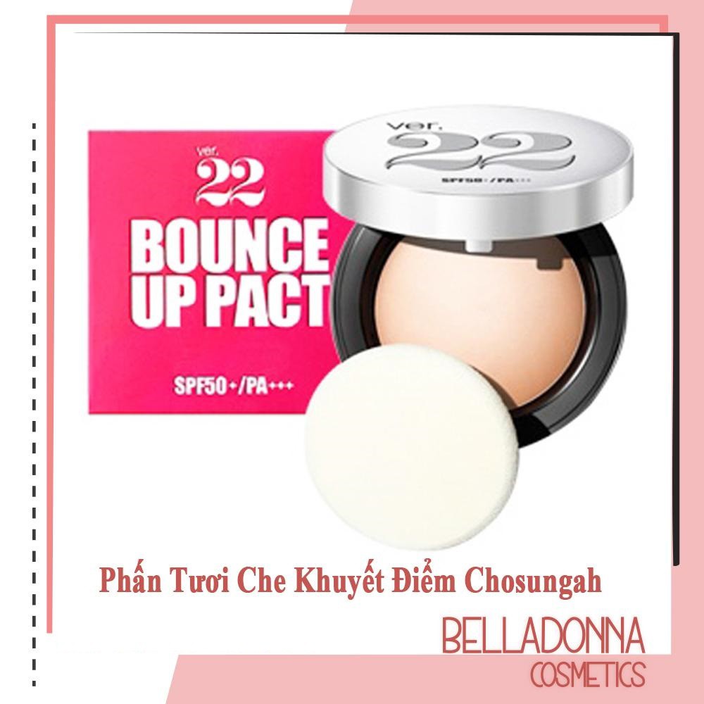Phấn tươi che khuyết điểm hoàn hảo Chosungah Bounce Up Pact Ver 22 SPF 50/PA++ 11g #01 Light Beige