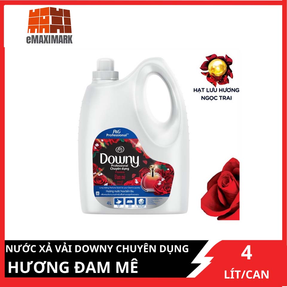 Nước xả vải Downy Đam mê Can 4L