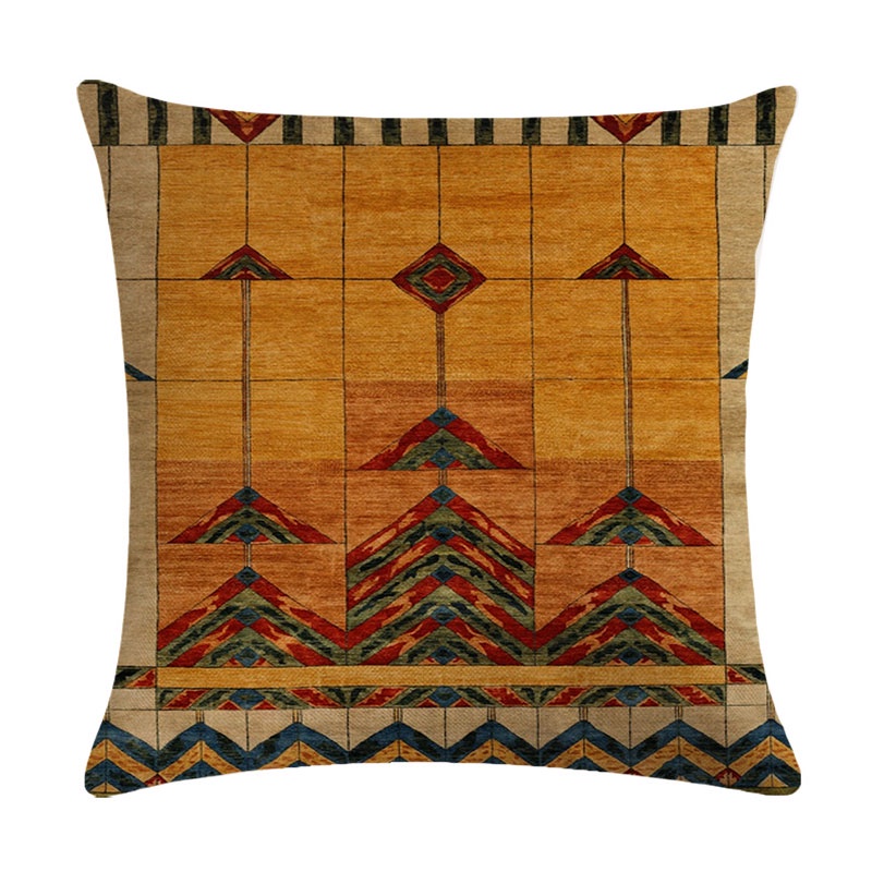 Vỏ Gối Vuông 45*45cm Họa Tiết Bohemian Trang Trí Nội Thất
