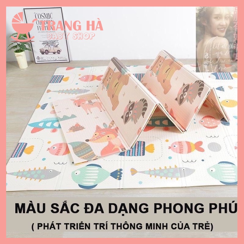 ⚡️𝐅𝐑𝐄𝐄 𝐒𝐇𝐈𝐏⚡️THẢM XỐP 2 MẶT GẤP GỌN XPE HÀN QUỐC  THẢM PHỦ SILICON CHỐNG THẤM CHỐNG TRƯỢT CHO BÉ 1M8*2M