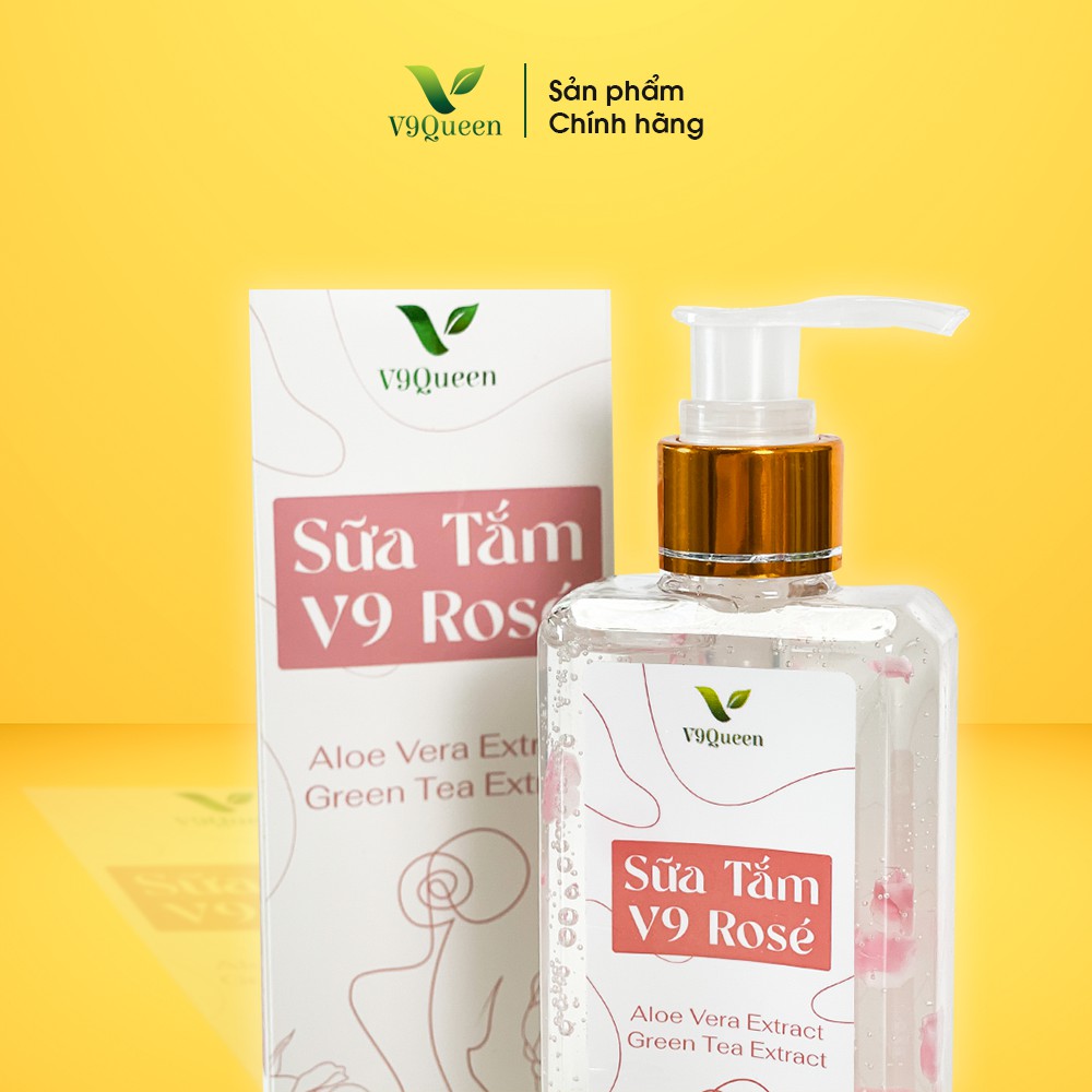 [BỘ ĐÔI] Sữa Tắm Trắng Da, Hương Nước Hoa Quyến Rũ (V9 Gold + V9 Rosé) 200ml/Chai | BigBuy360 - bigbuy360.vn