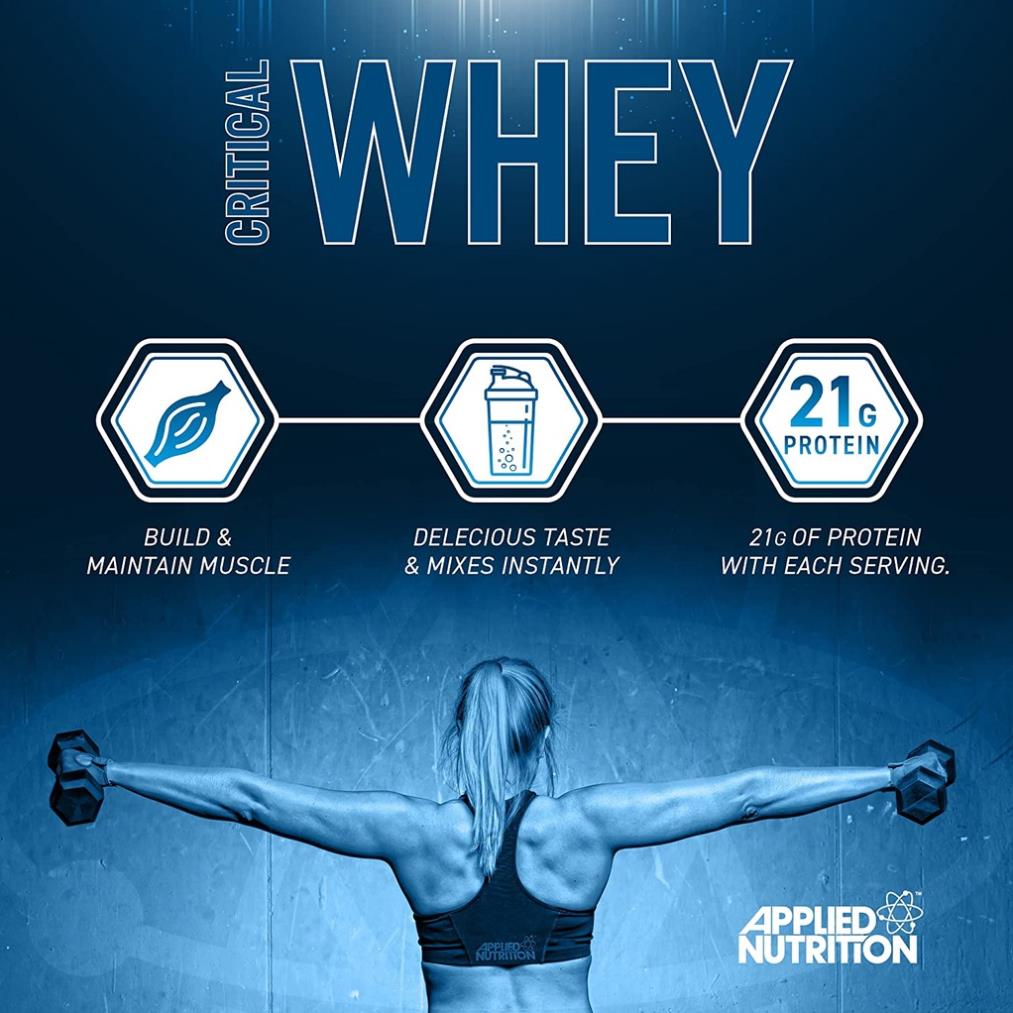 [GIÁ TỐT NHẨT] APPLIED NUTRITION CRITICAL WHEY 2.27KG | Sữa Dinh Dương Whey Tăng Cơ Nuôi Cơ Phục Hồi Cơ Bắp