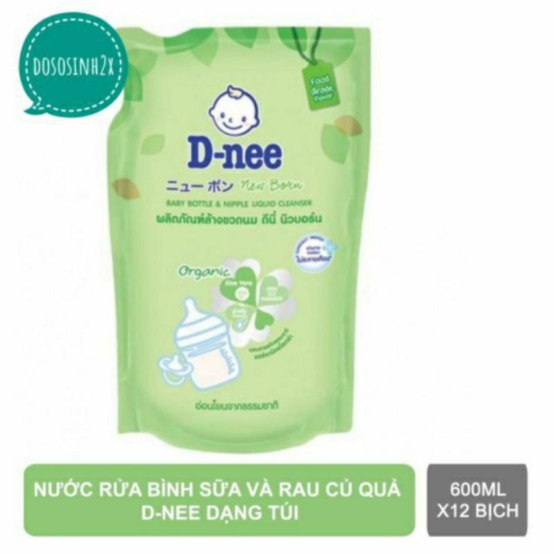 Nước rưa binh sưa Dnee túi 600ml