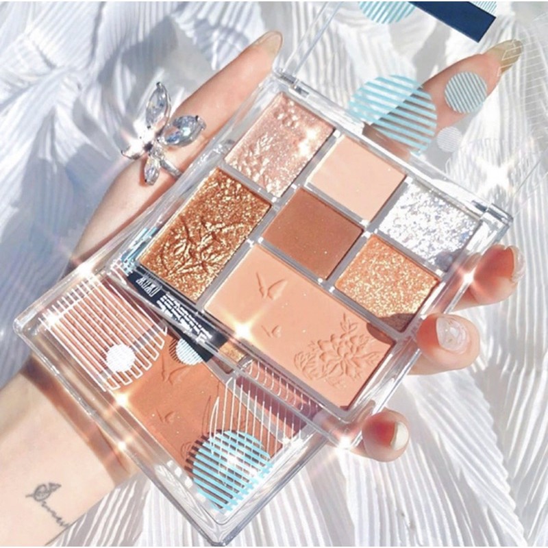 Bảng mắt XIXI mèo xinh xắn bền màu Hello Kitty Gude Maoning 3 Color Eyeshadow Palette XIXI40 tạo khối bắt sáng