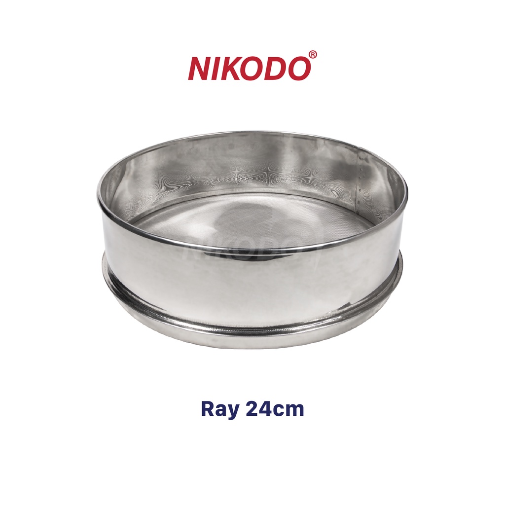 Rây inox 304 dày lọc yến, bột, trà, cháo ăn dặm cho bé, mắt lưới khít - Nikodo