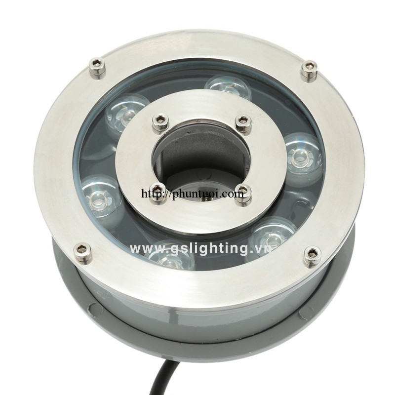 Đèn LED âm nước dạng bánh xe 6W