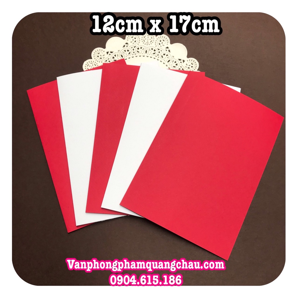 Phôi thiệp cắt sẵn  - Set 10 chiếc