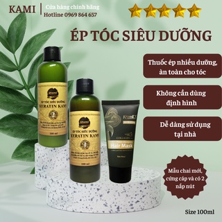 Thuốc duỗi tóc  siêu dưỡng, thuốc ép tóc phục hồi KERATIN ép tóc tại nhà