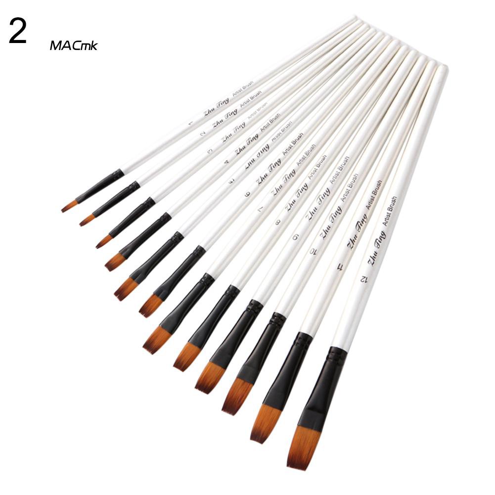 Bộ 12 cọ vẽ màu nước / sơn dầu chuyên nghiệp