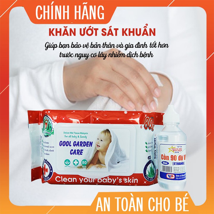 [GiáSỉ] Khăn ướt Baby 80 Tờ - Hàng Loại 1 - Chuẩn Công Ty