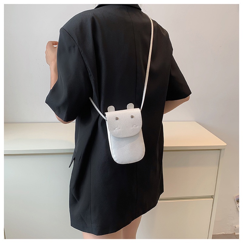 Túi Đeo Vai Mềm Hình Vuông Màu Trơn Thời Trang Mùa Hè NB00117