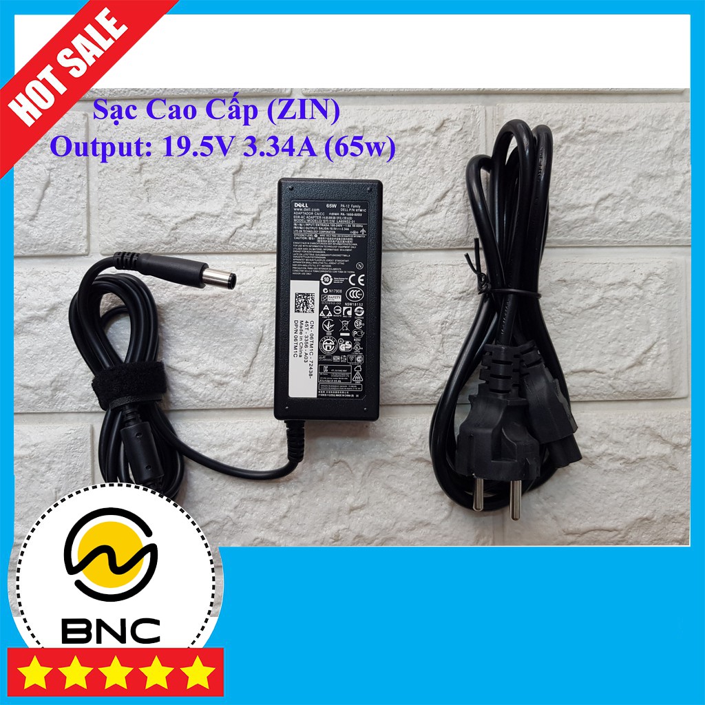 💥 Sạc Laptop Dell 19.5v - 2.31a - 45w - Adapter Kèm dây nguồn XPS 13 Inspiron 5452 5455 5458 5459 - Nhập Khẩu