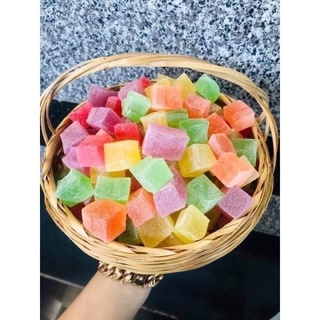 500gr kẹo dẻo trái cây sữa, thơm, ngon