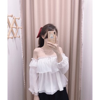 Áo trễ vai tầng