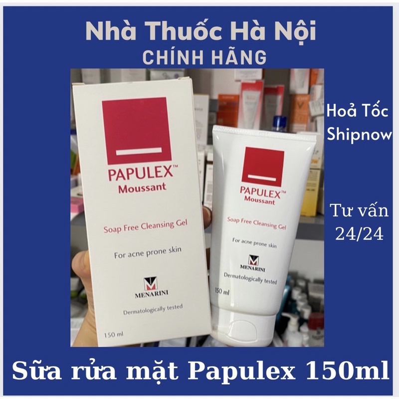 CHÍNH HÃNG - SỮA RỬA MẶT PAPULEX SOAP FREE CLEANSING GEL 150ml