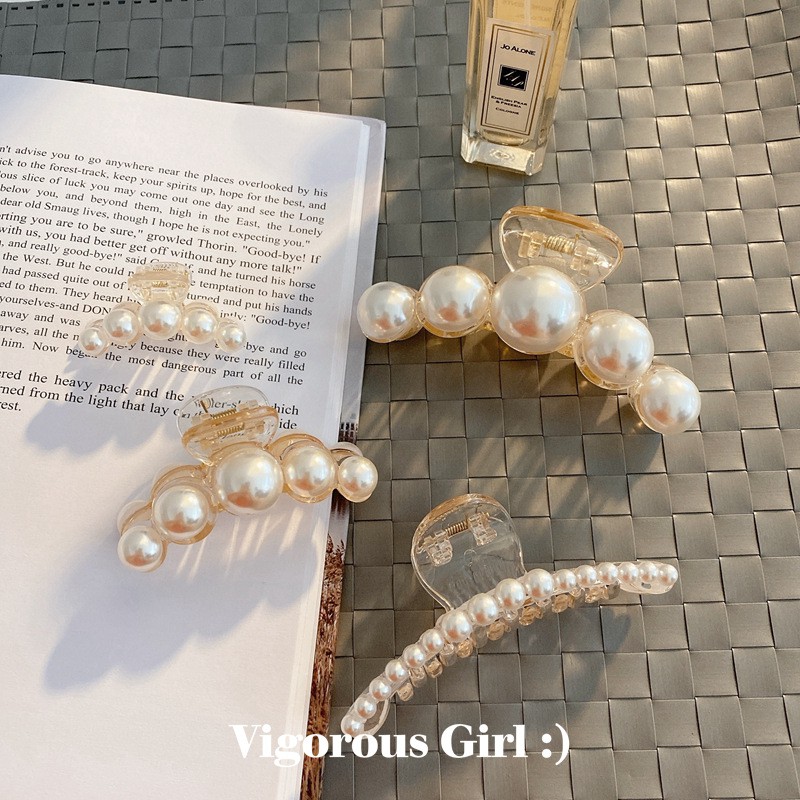 Kẹp tóc đính ngọc trai thời trang thanh lịch cho nữ