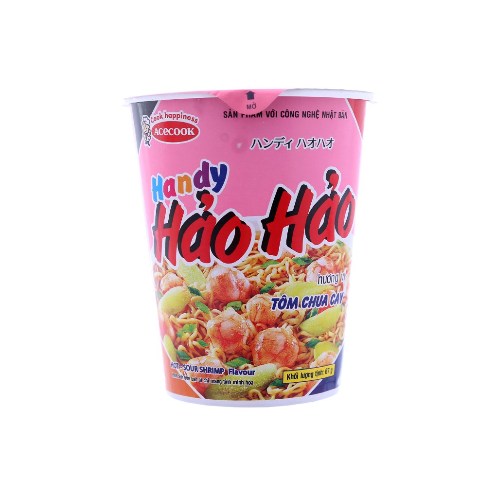 Thùng mì ly Hảo Hảo Tôm chua cay (24 ly)