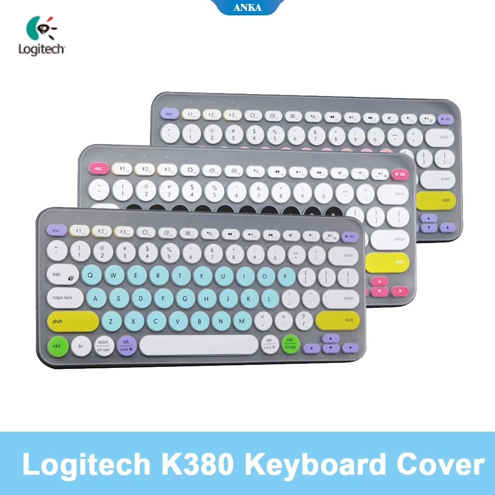 Logitech Miếng Silicon Bọc Bàn Phím Bluetooth K380 / K480 Siêu Mỏng Chống Thấm Nước Và Bụi