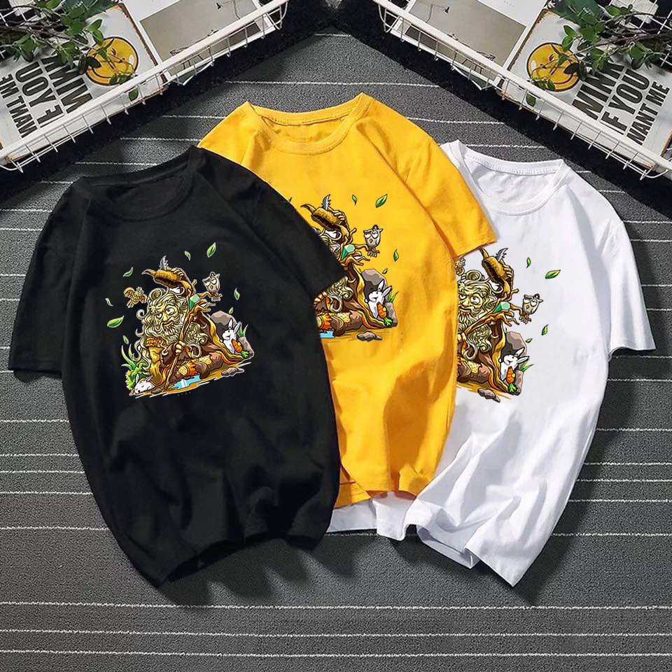 Áo thun nữ form rộng họa tiết hoạt hình vải dày mịn TEEW458