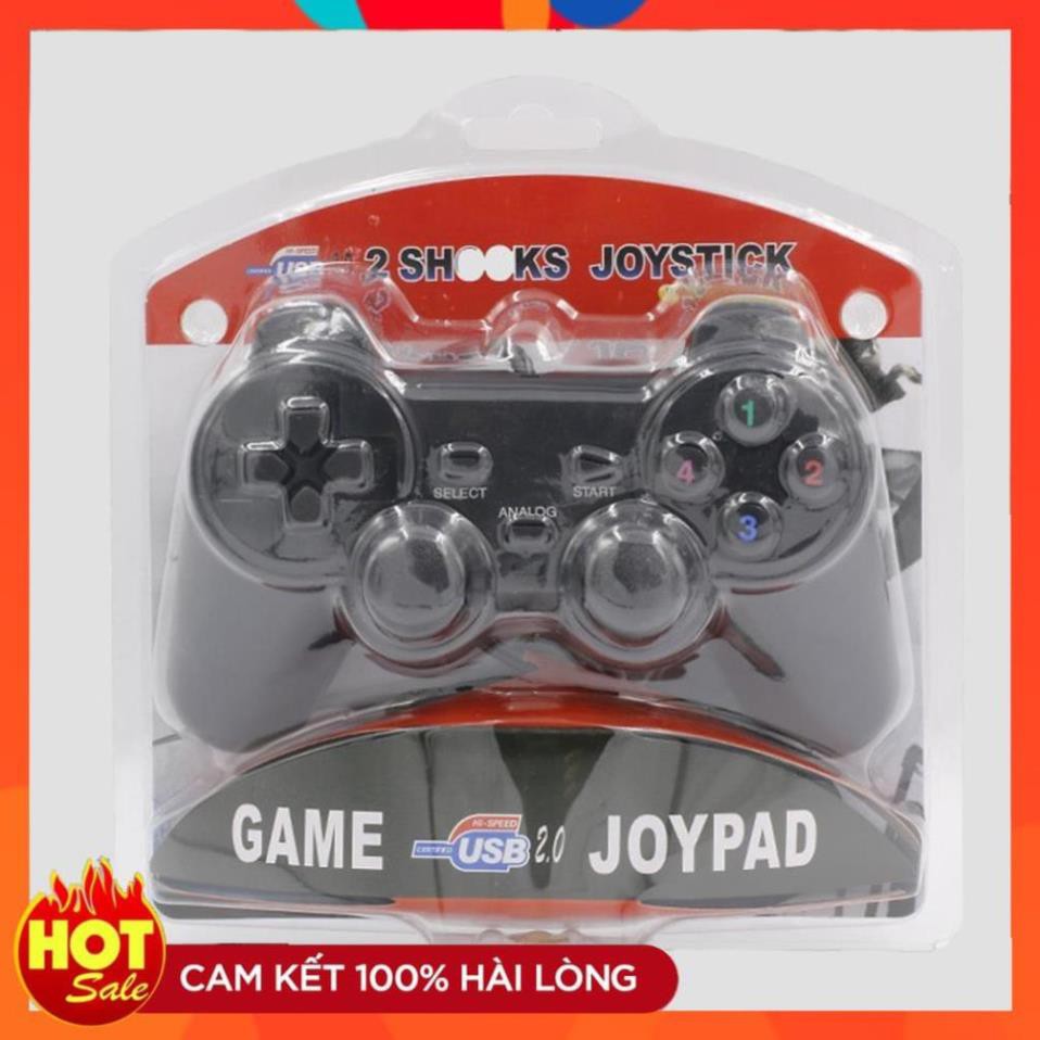 [Chính Hãng] Tay Cầm Chơi Game PC Đầu USB Có Rung, Joystick