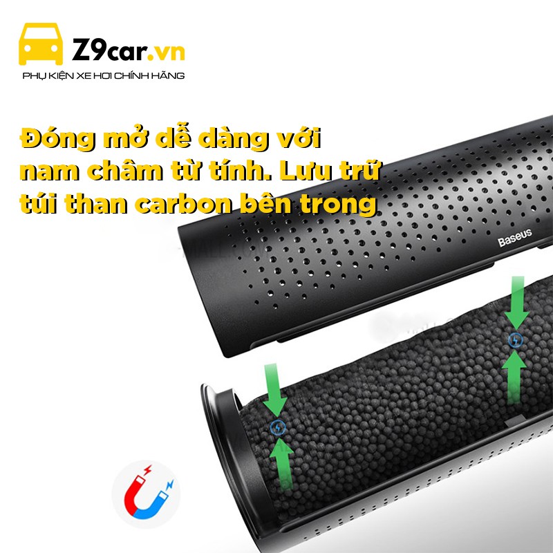 Bộ lọc không khí Than hoạt tính Baseus - khử mùi hôi, ẩm mốc, khói bui trong ô tô