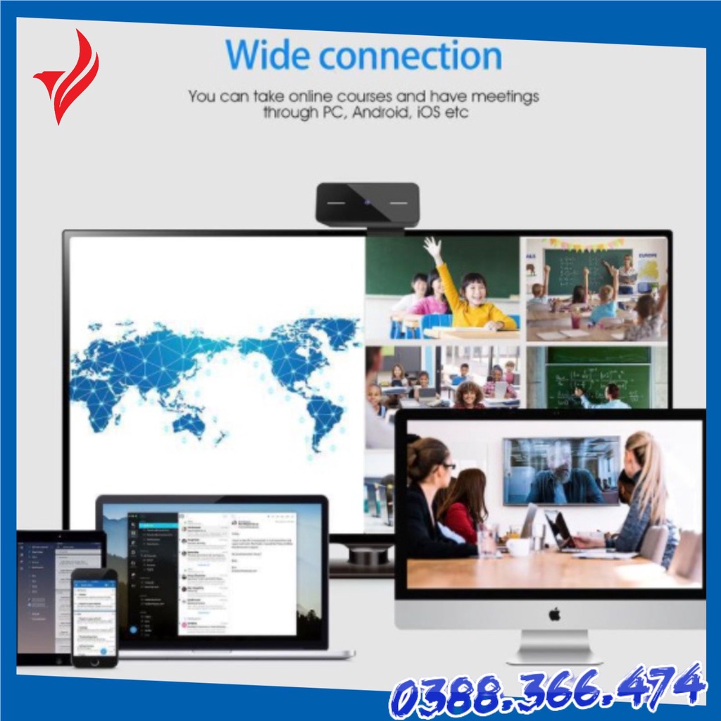 Webcam Máy Tính Có Mic Full HD 1080 Siêu Tiện Lợi | BigBuy360 - bigbuy360.vn