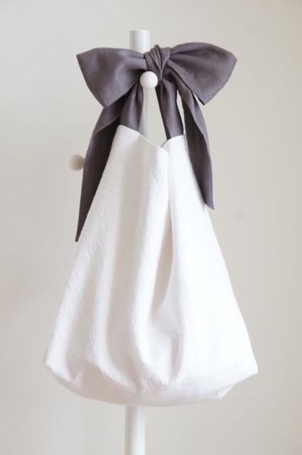 Túi canvas quai nơ