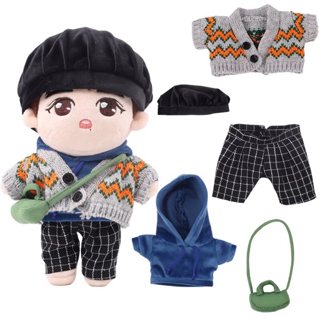 Outfit Áo khoác len doll Tiêu Chiến quà tặng xinh xắn dễ thương