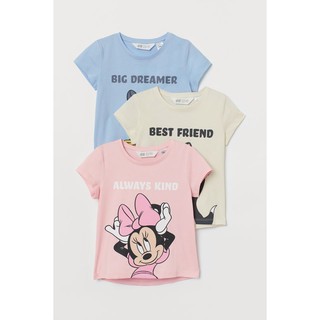 ÁO THUN COTTON BÉ GÁI H&M