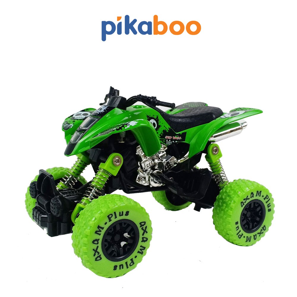 Đồ chơi ô tô địa hình Pikaboo kiểu dáng thể thao khỏe khoắn có lò xo vỏ được thiết kế từ nhựa ABS cao cấp
